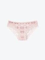 Printed panties with lace