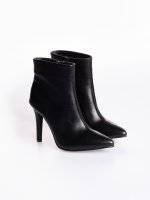 High heeled ankle boots