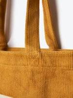 Corduroy shopper bag