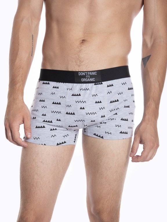 Printed knit boxers