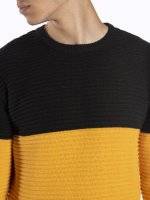 Color block structured sweater
