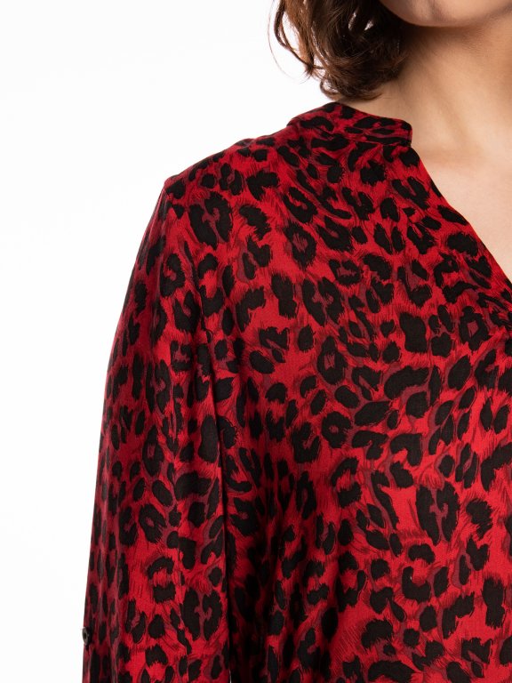 Animal print blouse