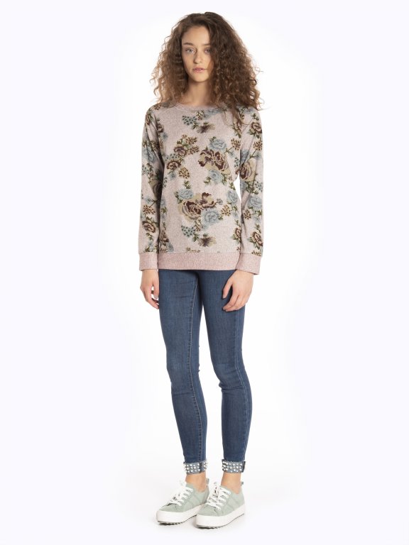 Floral print jumper