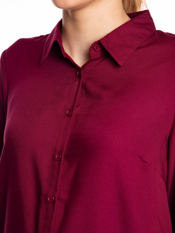 Jednobarevná viskózová košile
