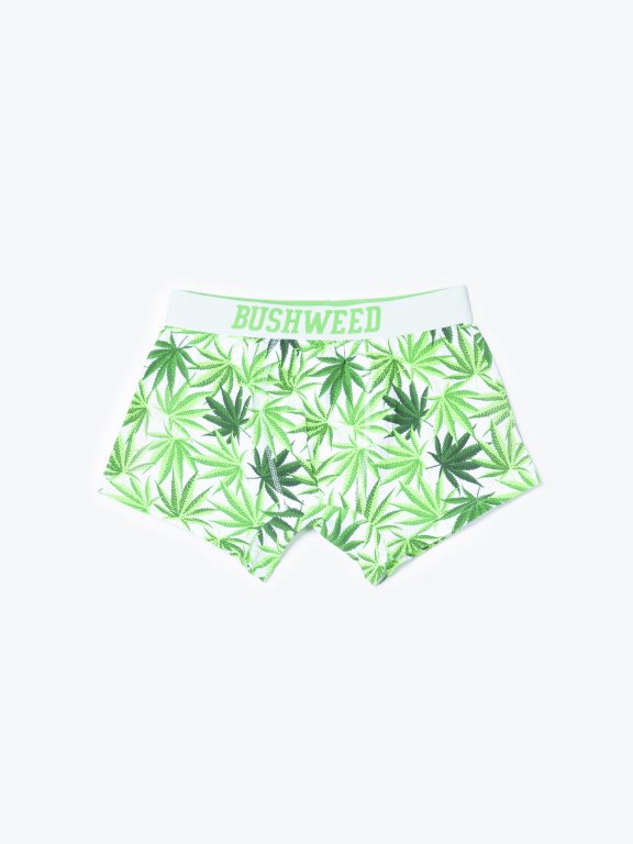 Printed knit boxers
