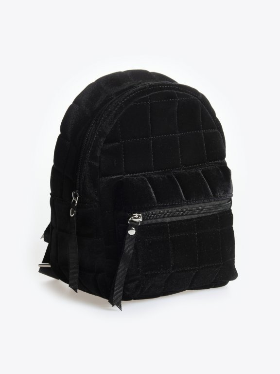 Quilted mini backpack