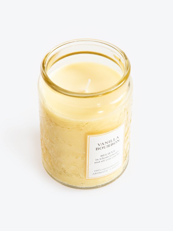 Vanilla bourbon scented candle