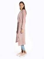 Longline structured cardigan with belt