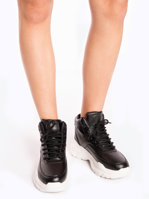High-top chunky sneakers