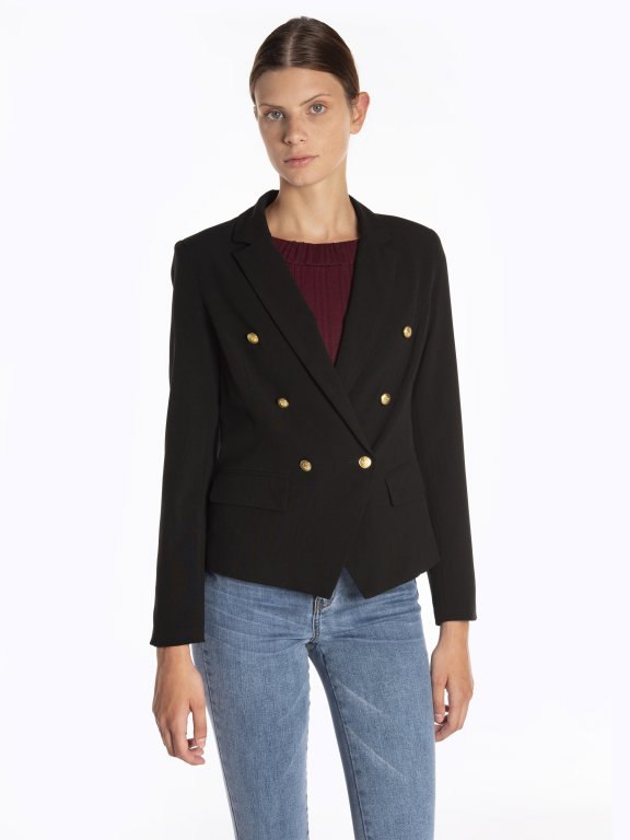 Double breasted military blazer