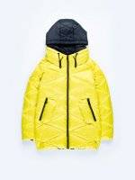 Quilted padded jacket with contrast details