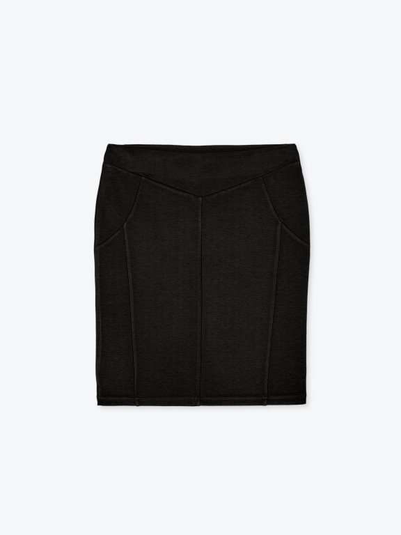 Plain bodycon skirt