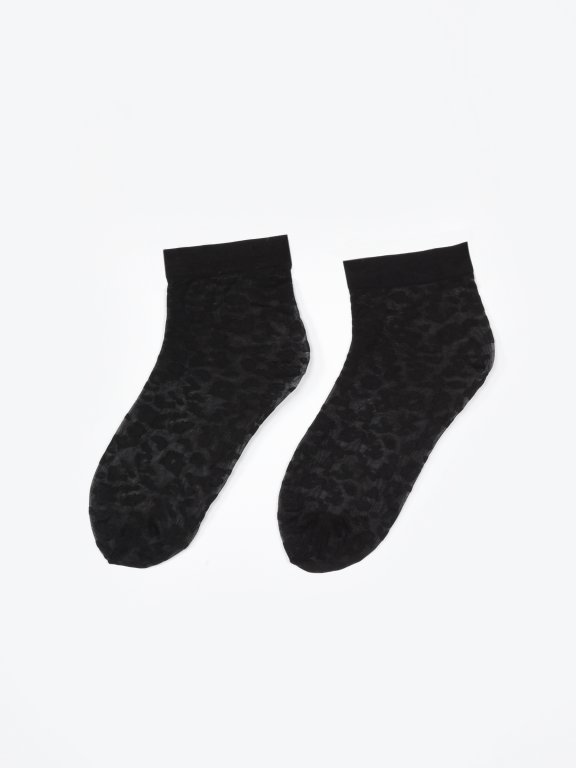 Silónkové ponožky so zvieracím vzorom
