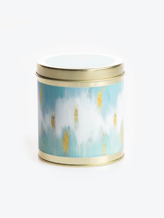 Summer time scented tin candle