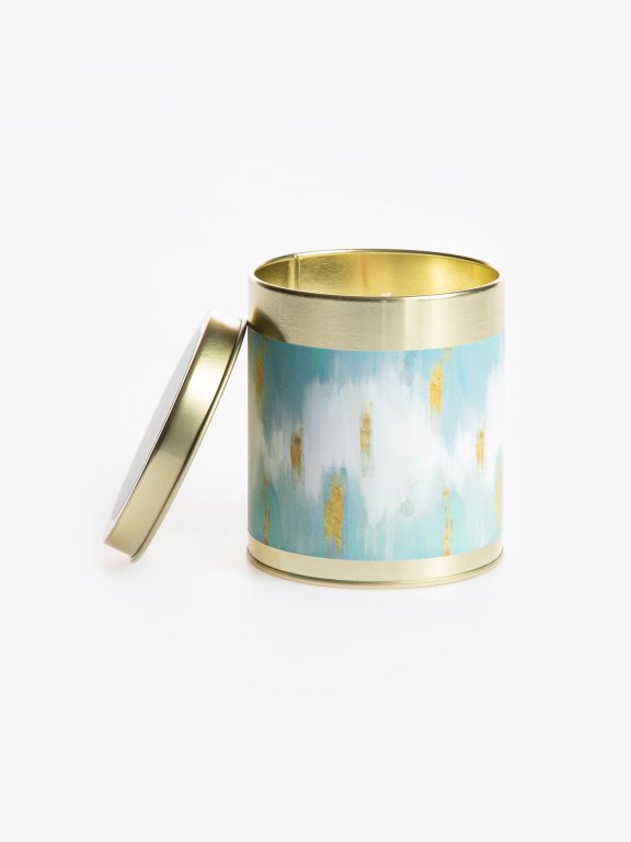 Summer time scented tin candle