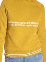 Sweatshirt with message print