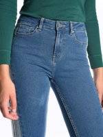 Skinny jeans with side pannel