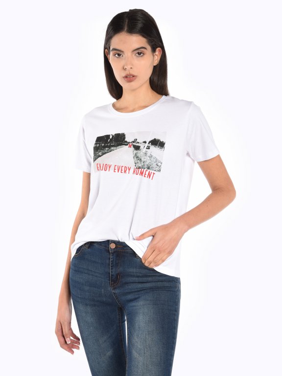 Boyfriend t-shirt with print