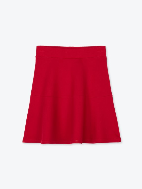 Plain a-line skirt