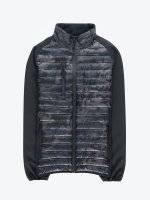Light padded quilted camo print jacket