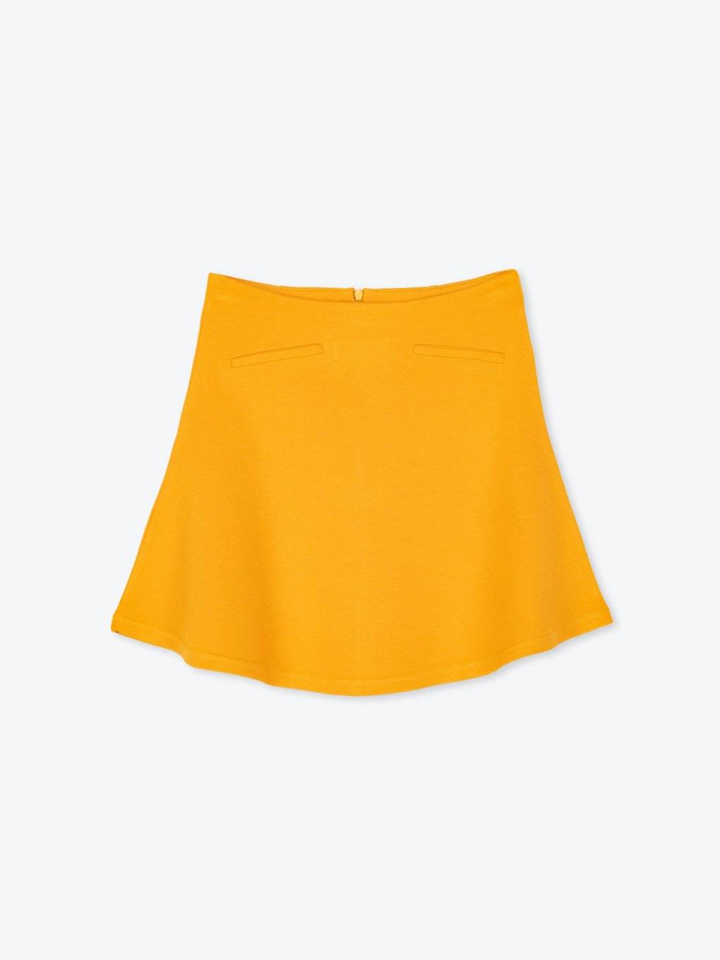 A-line skirt with faux pockets