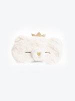 Faux fur sleeping mask