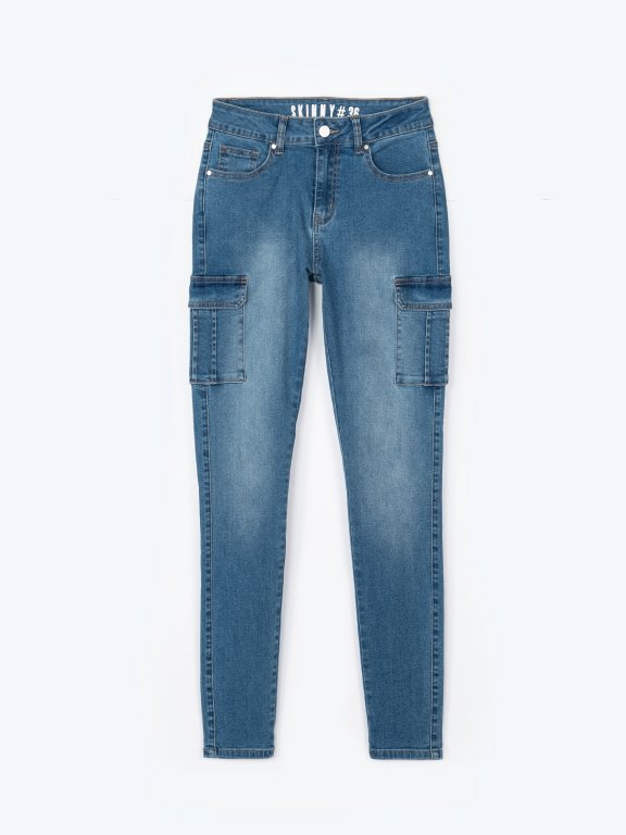 Skinny cargo jeans