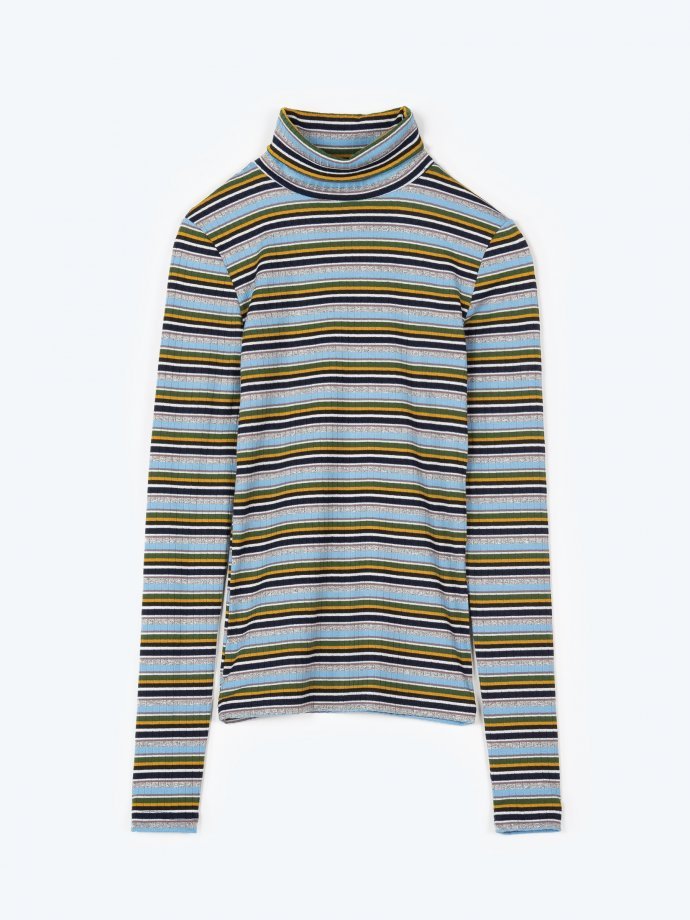 striped roll neck mens