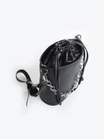 Bucket bag with chain detail