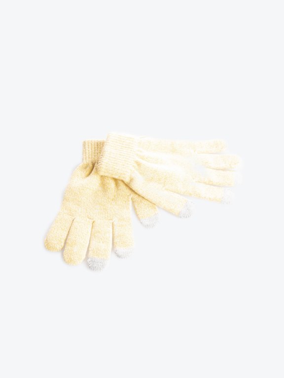Jednoduché melírované rukavice