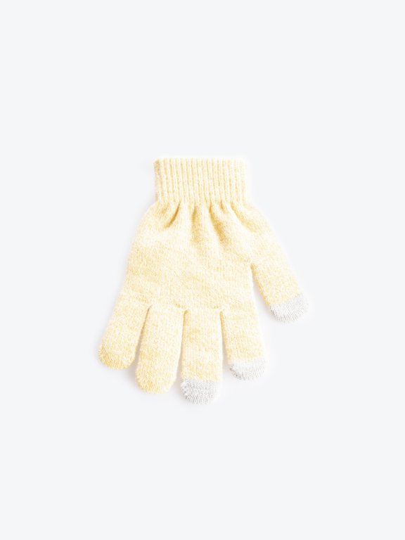 Jednoduché melírované rukavice