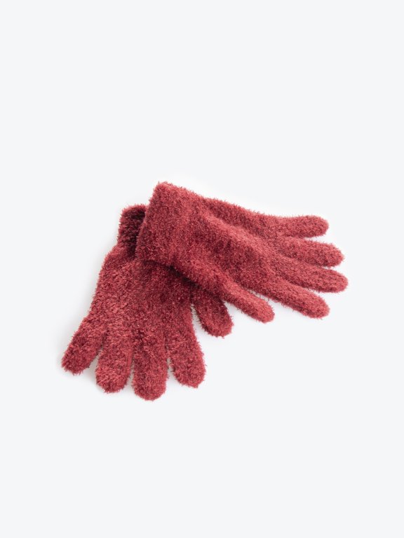 Flauschige Handschuhe