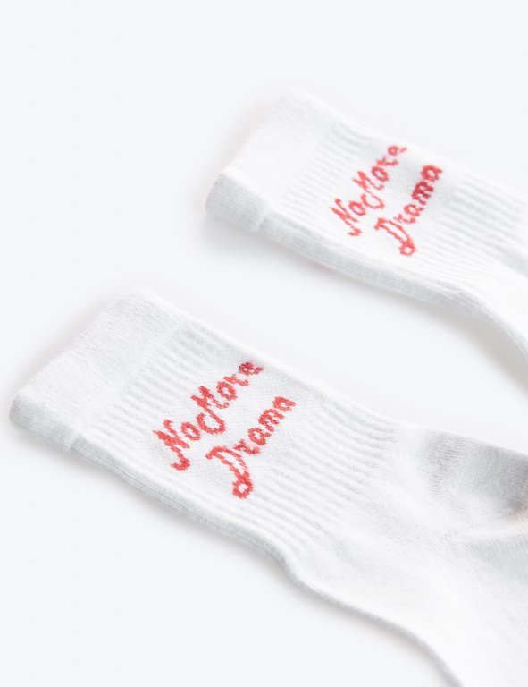 Message crew socks
