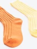 2 pack colourful crew socks