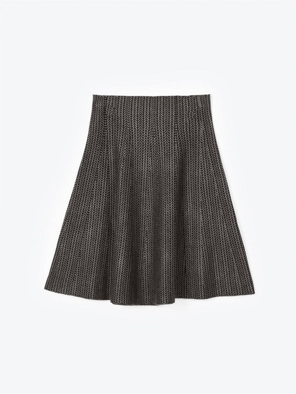 Jacquard a-line skirt