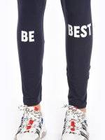 Cotton leggings with print