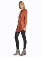 Longline belted tunic