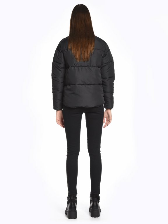 Quilted padded puffer jacket