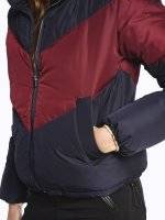 Colour block padded jacket