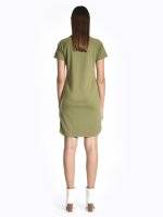 T-shirt dress with side zippers