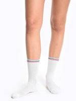 2-pack crew socks with stripes