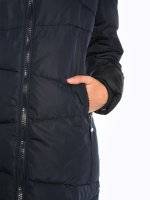Steppelt párnázott kabát és levehető plüss béléssel