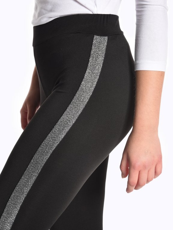 Taped party leggings