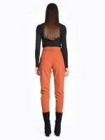 High waisted tapered trousers