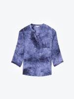 Tie-dye print blouse