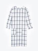 Plaid dress with patch pockets
