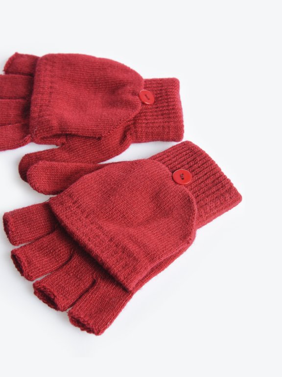 Basic knitted fingerless gloves