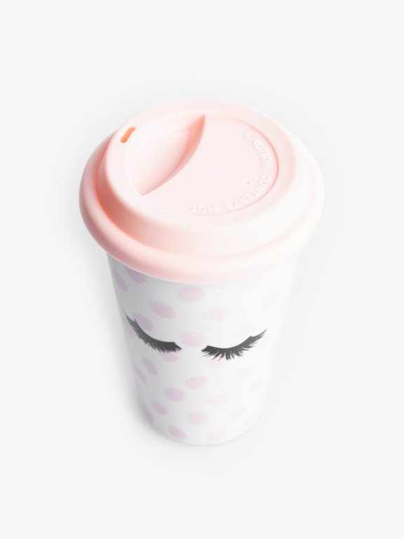 Reusable porcelain cup