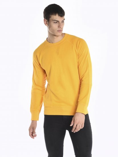 Basic raglan sleeve sweatshirt