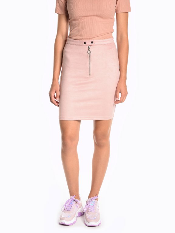 Pencil skirt with zipper